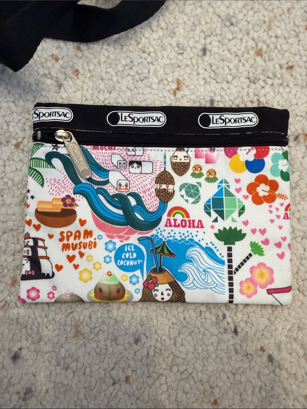 Lesportsac limited edition Hawaii bag with matching pouch - Picture 11 of 13